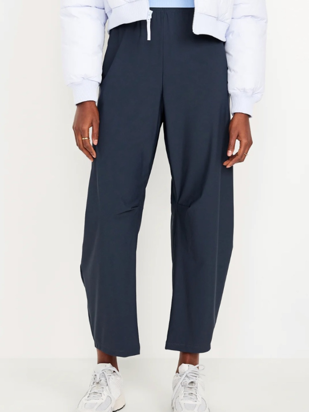 OLD NAVY High-Waisted SleekTech Barrel Ankle Pants Navy Sz XSP
